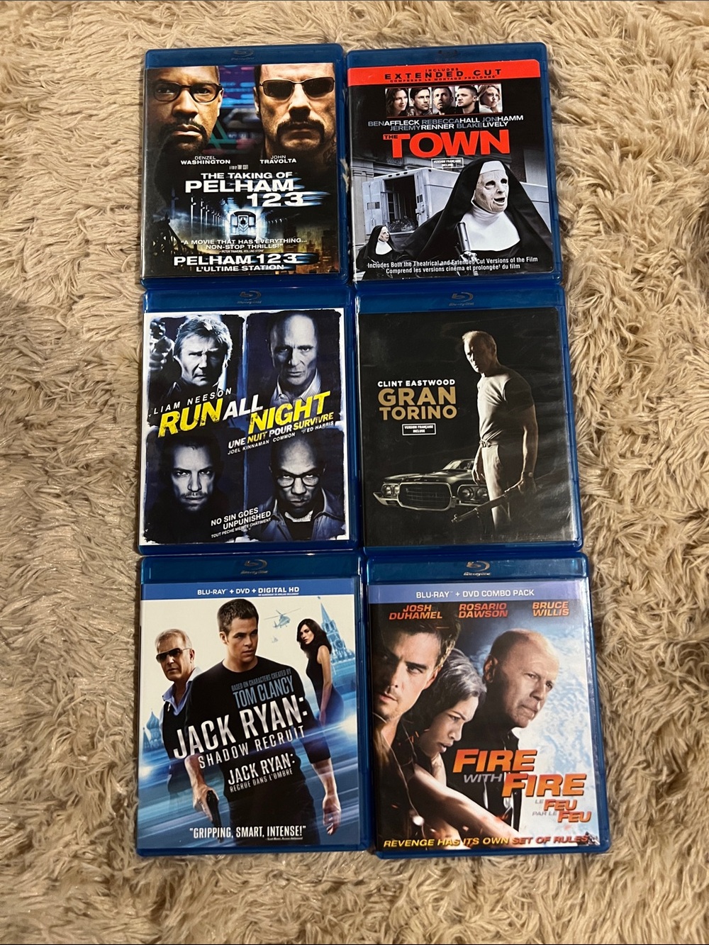 Blu-ray Movie Bundle Featuring Action Thrillers - x6 Films
